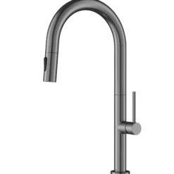 Karran Brynford 1.8 GPM Single Lever Lead-free Brass ADA Kitchen Faucet, Pull-Down, Spot-Free Gunmetal Grey, KKF730SFGG