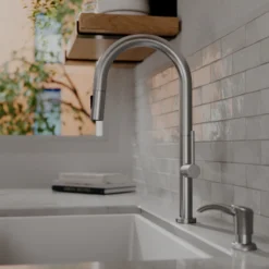 Karran Brynford 1.8 GPM Single Lever Lead-free Brass ADA Kitchen Faucet, Pull-Down, Spot Free Stainless Steel, KKF730SFSS