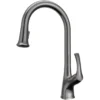 Karran Chantilly 1.8 GPM Single Lever Handle Lead-free Brass ADA Touchless Kitchen Faucet, Pull-Down, Gunmetal Grey, KKF375GG