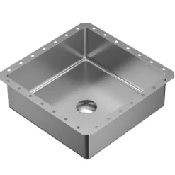 Karran Cinox 15.75" x 15.75" Square Undermount Stainless Steel Bathroom Sink, 16 Gauge, CCU500SS