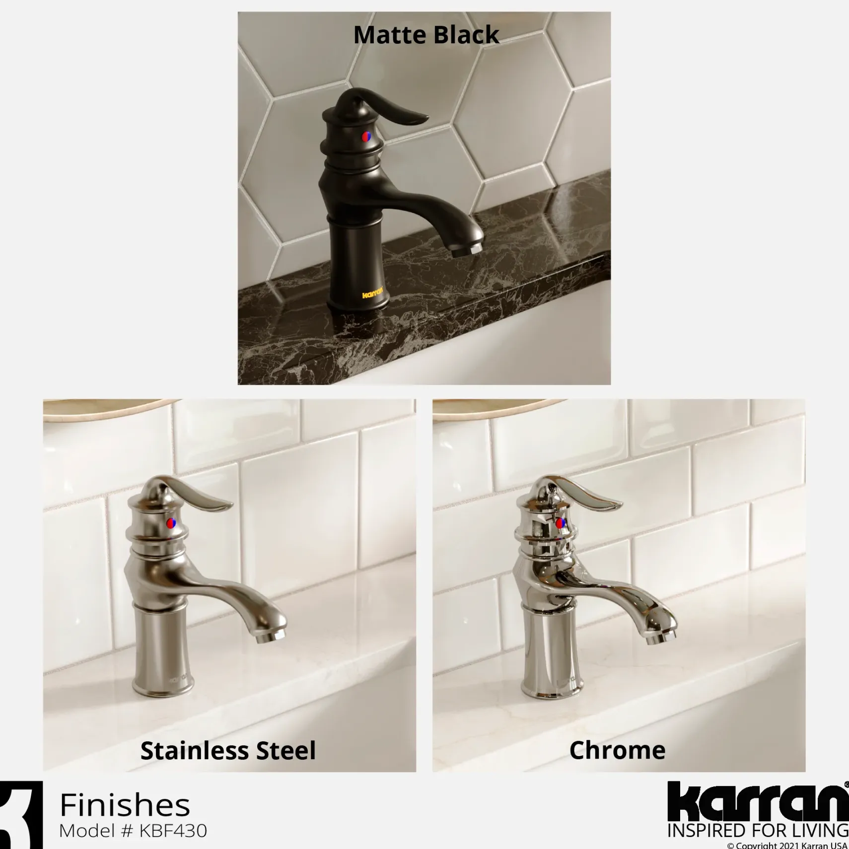 Karran Dartford 1.2 GPM Single Lever Handle Lead-free Brass ADA Bathroom Faucet, Basin, Chrome, KBF430C