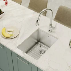 Karran Elite 15" Rectangular Stainless Steel Bar/Prep Sink with Accessories, 16 Gauge, EL-71-PK1