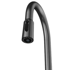 Karran Elmsworth 1.8 GPM Single Lever Lead-free Brass ADA Kitchen Faucet, Pull-Down, Spot-Free Gunmetal Grey, KKF760SFGG