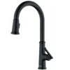 Karran Elwood 1.8 GPM Single Lever Handle Lead-free Brass ADA Kitchen Faucet, Pull-Down Kitchen, Matte Black, KKF330MB