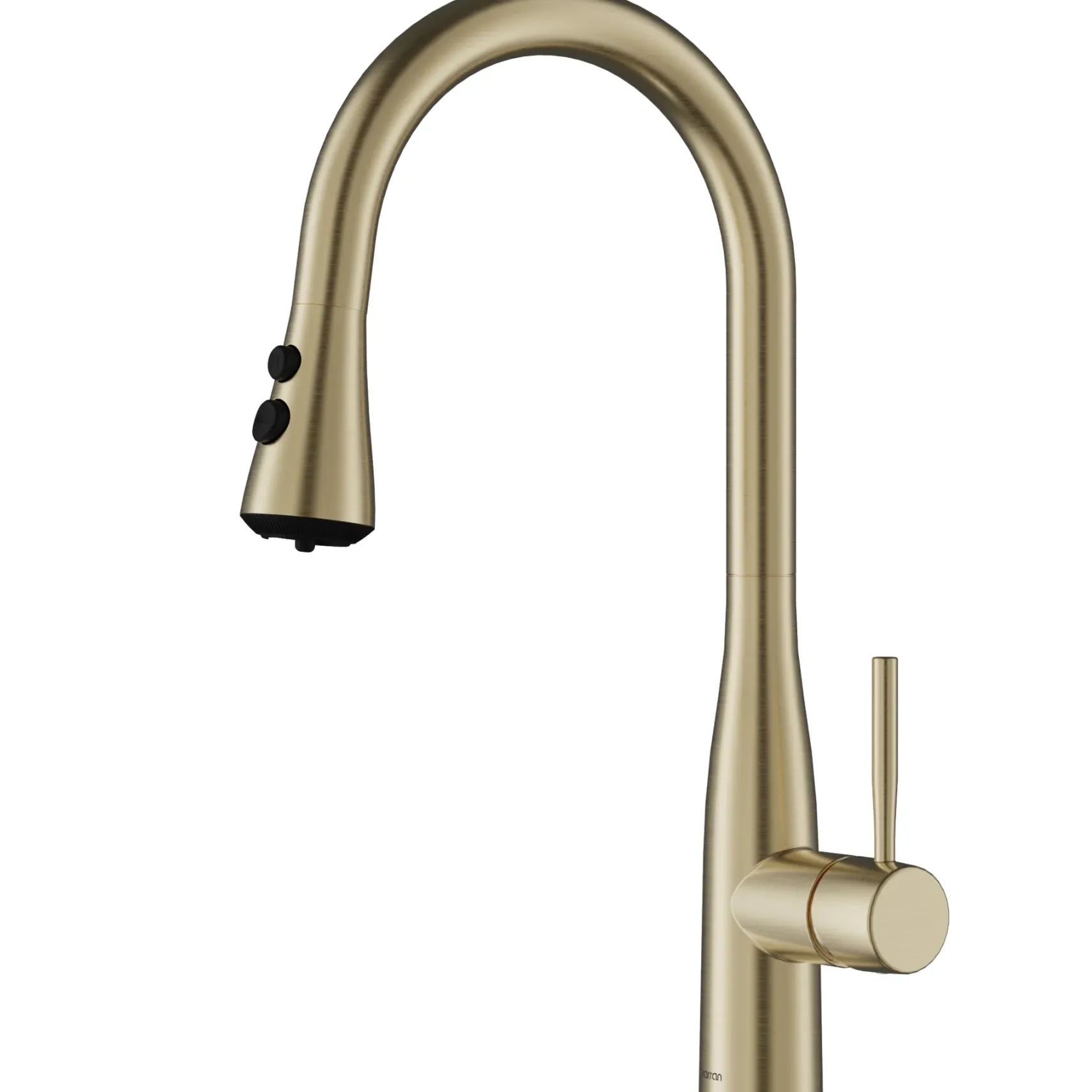Karran Faraday 1.8 GPM Single Lever Lead-free Brass ADA Kitchen Faucet, Pull-Down, Spot-Free Champagne Bronze, KKF750SFCB