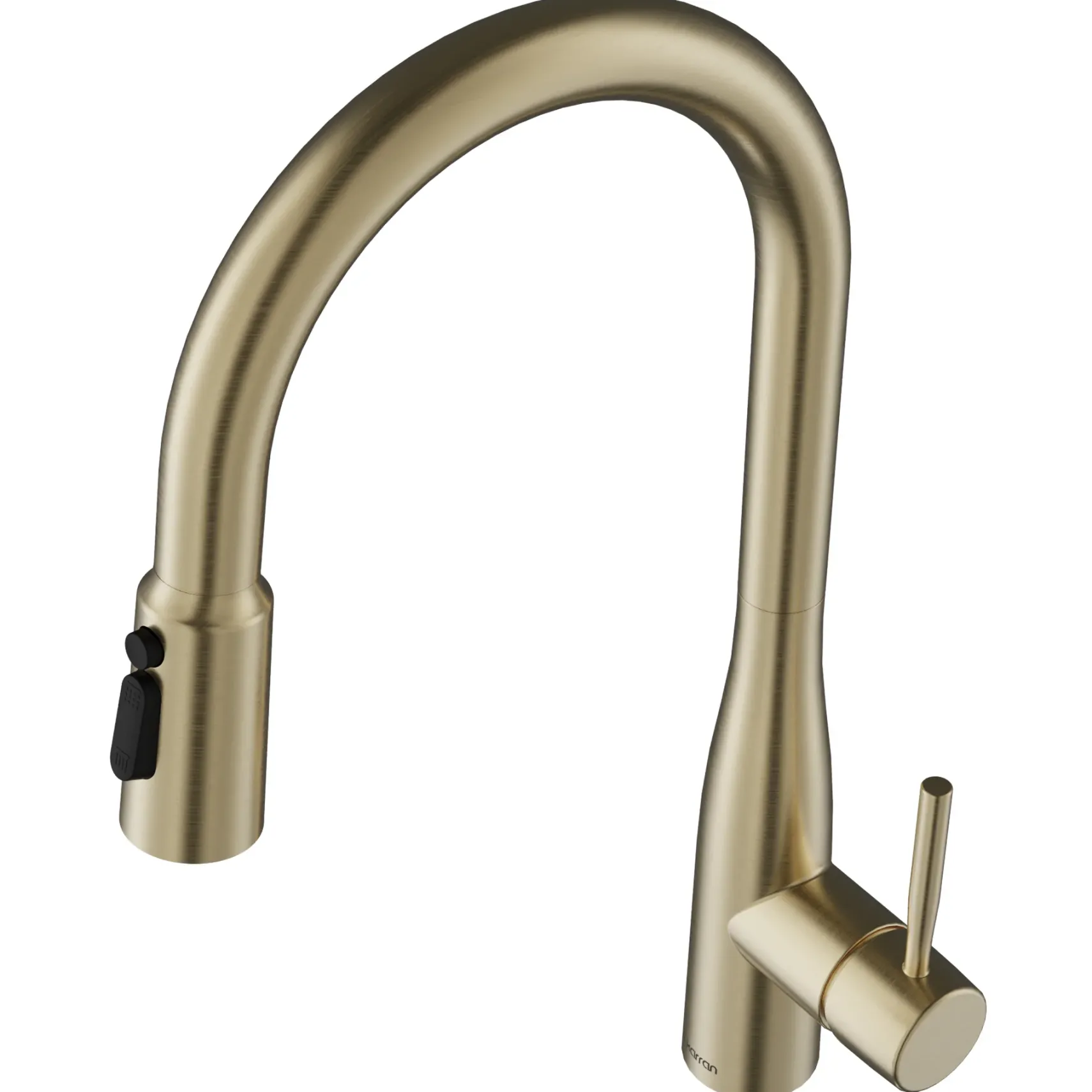 Karran Faraday 1.8 GPM Single Lever Lead-free Brass ADA Kitchen Faucet, Pull-Down, Spot-Free Champagne Bronze, KKF750SFCB