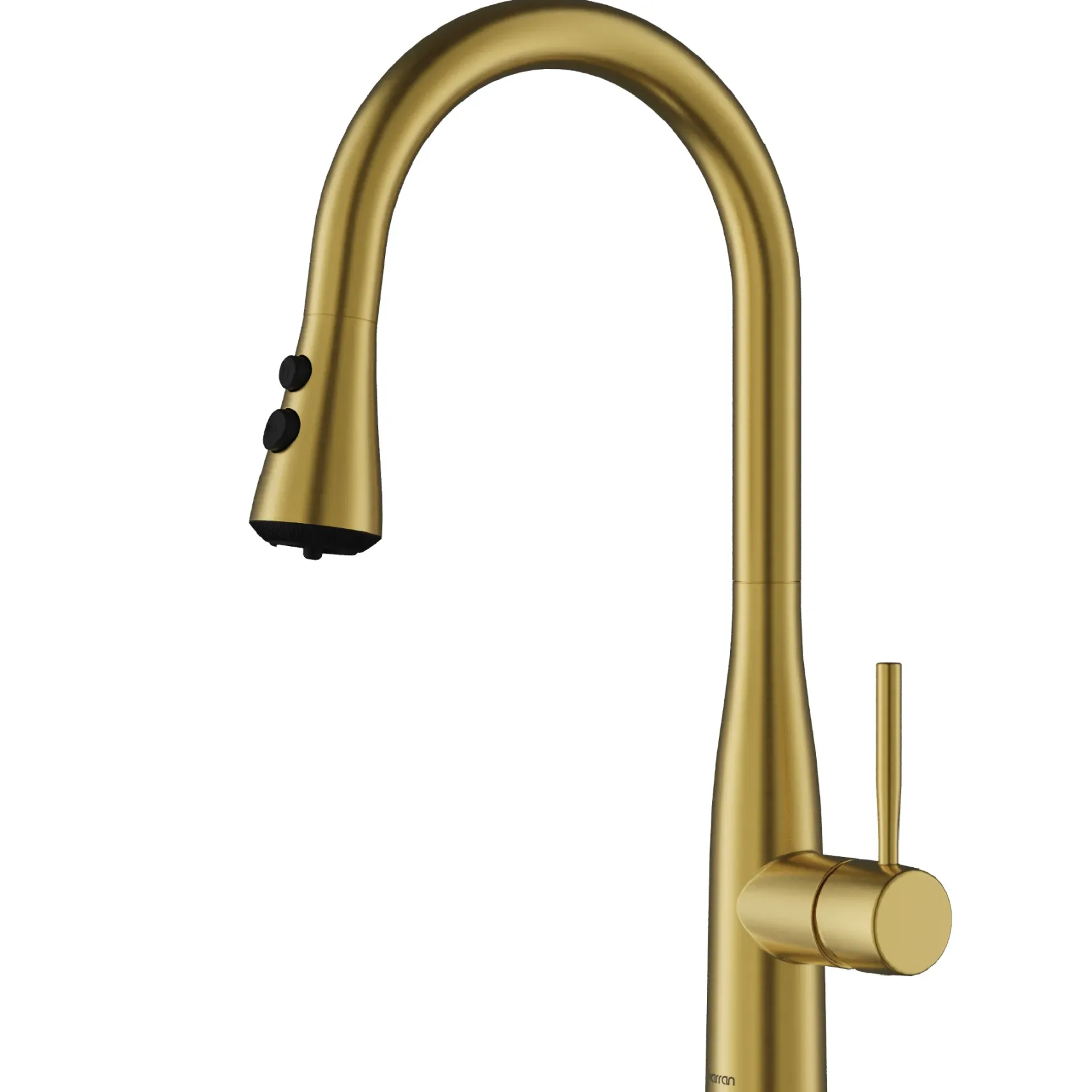 Karran Faraday 1.8 GPM Single Lever Lead-free Brass ADA Kitchen Faucet, Pull-Down, Spot-Free Brushed Gold, KKF750SFBG