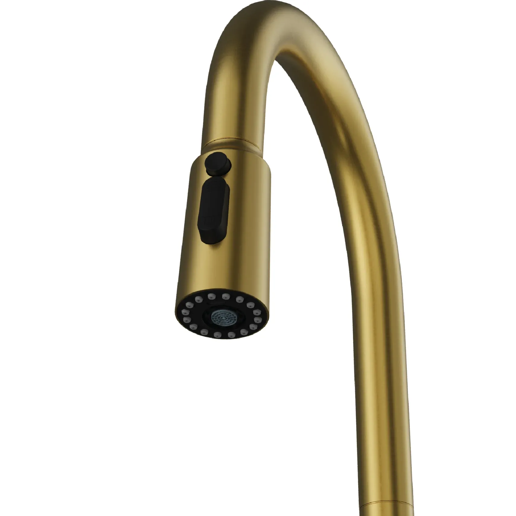 Karran Faraday 1.8 GPM Single Lever Lead-free Brass ADA Kitchen Faucet, Pull-Down, Spot-Free Brushed Gold, KKF750SFBG