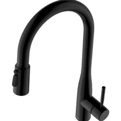 Karran Faraday 1.8 GPM Single Lever Lead-free Brass ADA Kitchen Faucet, Pull-Down, Matte Black, KKF750MB