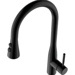 Karran Faraday 1.8 GPM Single Lever Lead-free Brass ADA Kitchen Faucet, Pull-Down, Matte Black, KKF750MB
