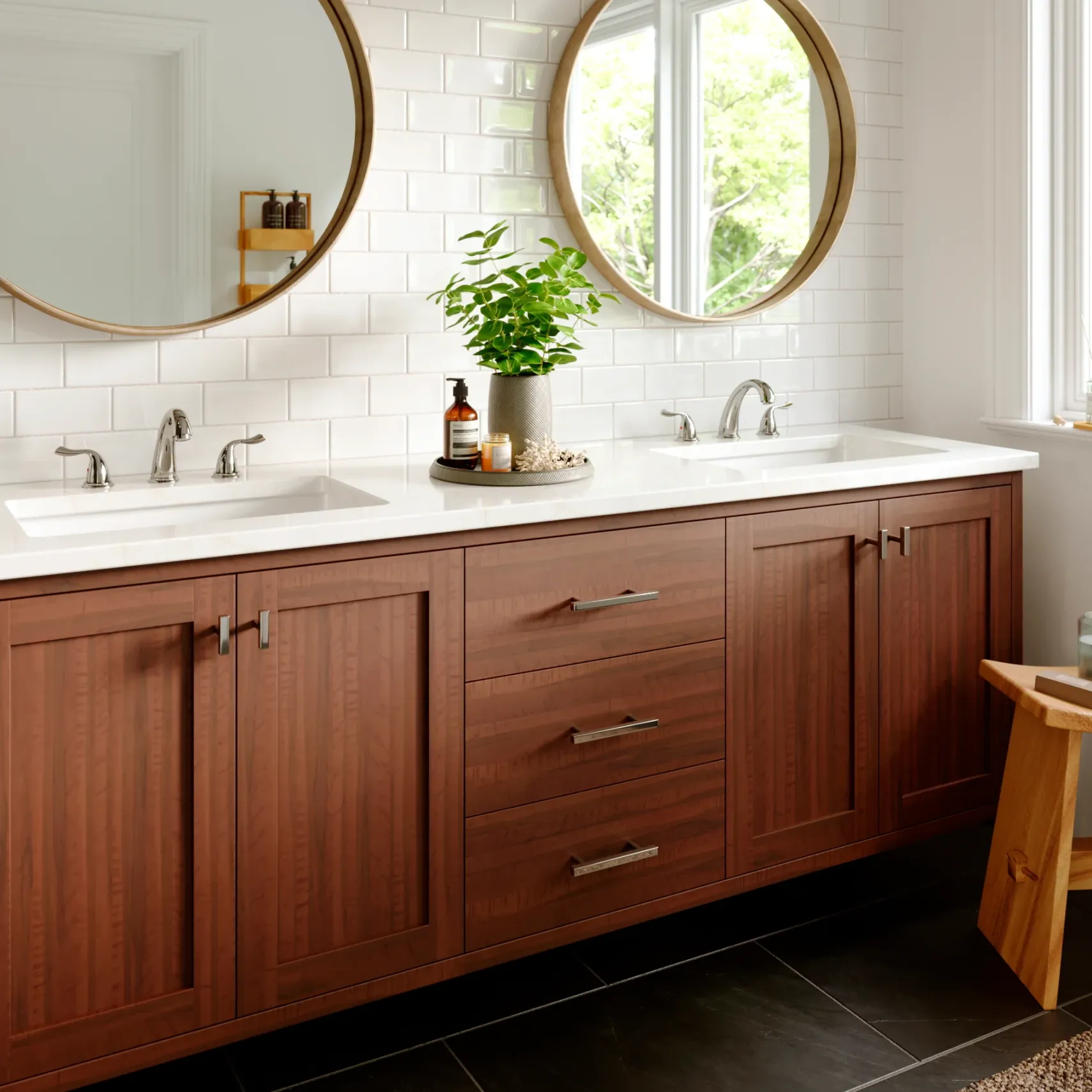 Karran Fulham 1.2 GPM Double Lever Handle Lead-free Brass ADA Bathroom Faucet, Widespread, Chrome, KBF450C
