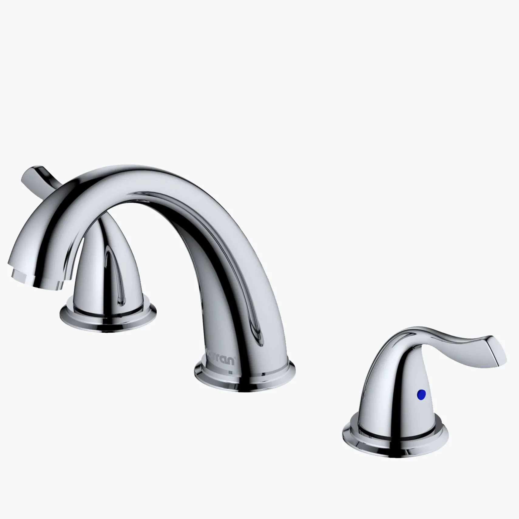 Karran Fulham 1.2 GPM Double Lever Handle Lead-free Brass ADA Bathroom Faucet, Widespread, Chrome, KBF450C