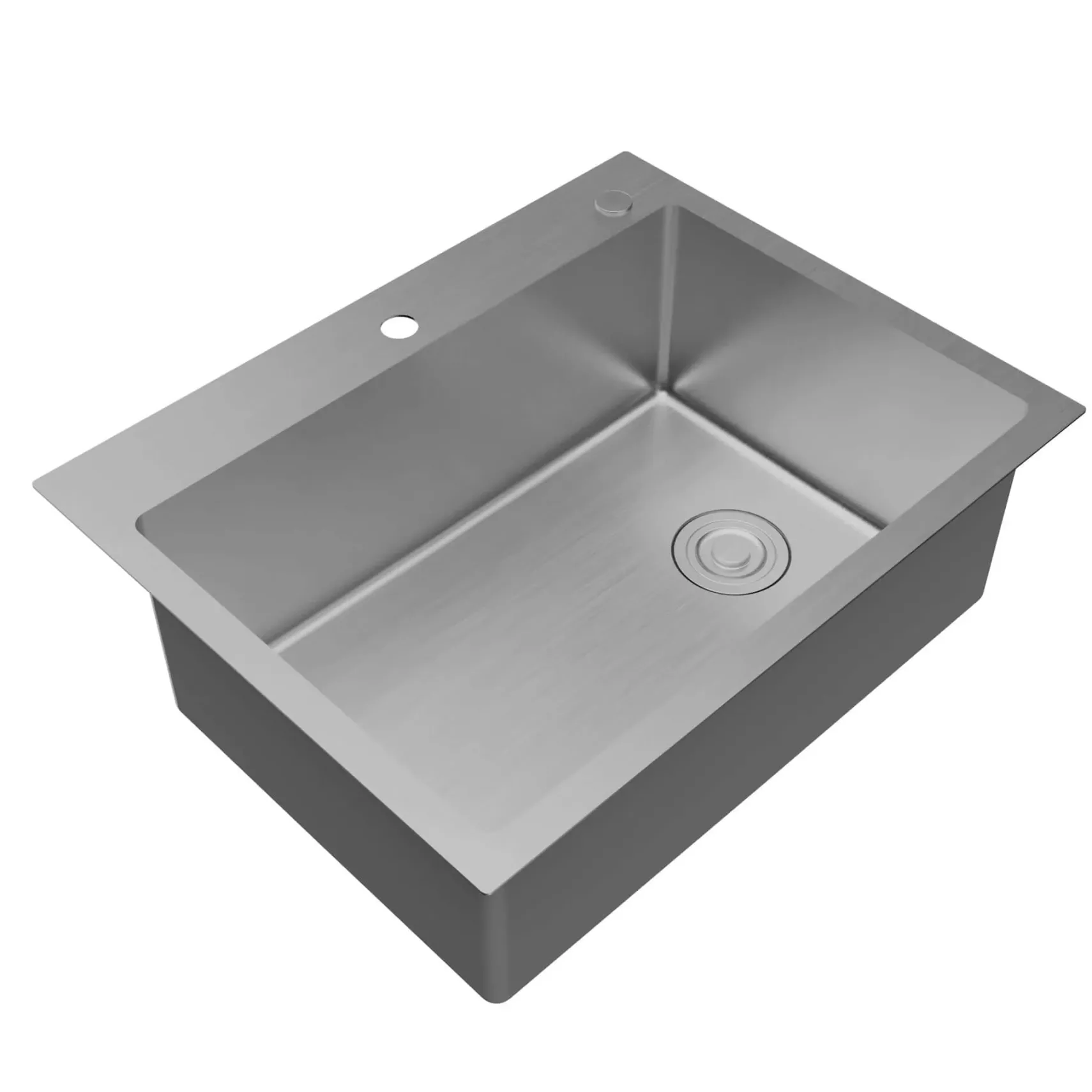 Karran Fusion 28" Drop In/Topmount Stainless Steel Kitchen Sink with Accessories, 16 Gauge, TMSB2831-PK1
