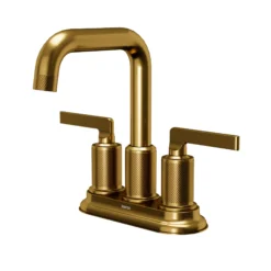 Karran Gillingham 1.2 GPM Double Lever Handle Lead-free Brass ADA Bathroom Faucet, Centerset, Gold, KBF536G