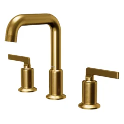 Karran Gillingham 1.2 GPM Double Lever Handle Lead-free Brass ADA Bathroom Faucet, Widespread, Gold, KBF534G