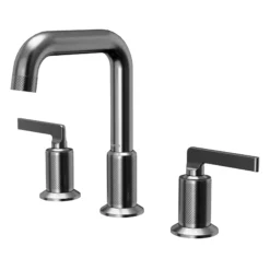 Karran Gillingham 1.2 GPM Double Lever Handle Lead-free Brass ADA Bathroom Faucet, Widespread, Gunmetal Grey, KBF534GG
