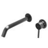 Karran Grantham 1.5 GPM Single Lever Handle Lead-free Brass ADA Bathroom Faucet, Wall Mounted, Gunmetal Grey, KBF610GG