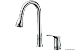 Karran Hillwood Single Lever Handle Lead-free Brass ADA Kitchen Faucet, Pull Down, Chrome, KKF260C