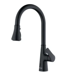 Karran Kadoma 1.8 GPM Single Lever Handle Touchless ADA Kitchen Faucet, Pull-Down Kitchen, Matte Black, KKF340MB