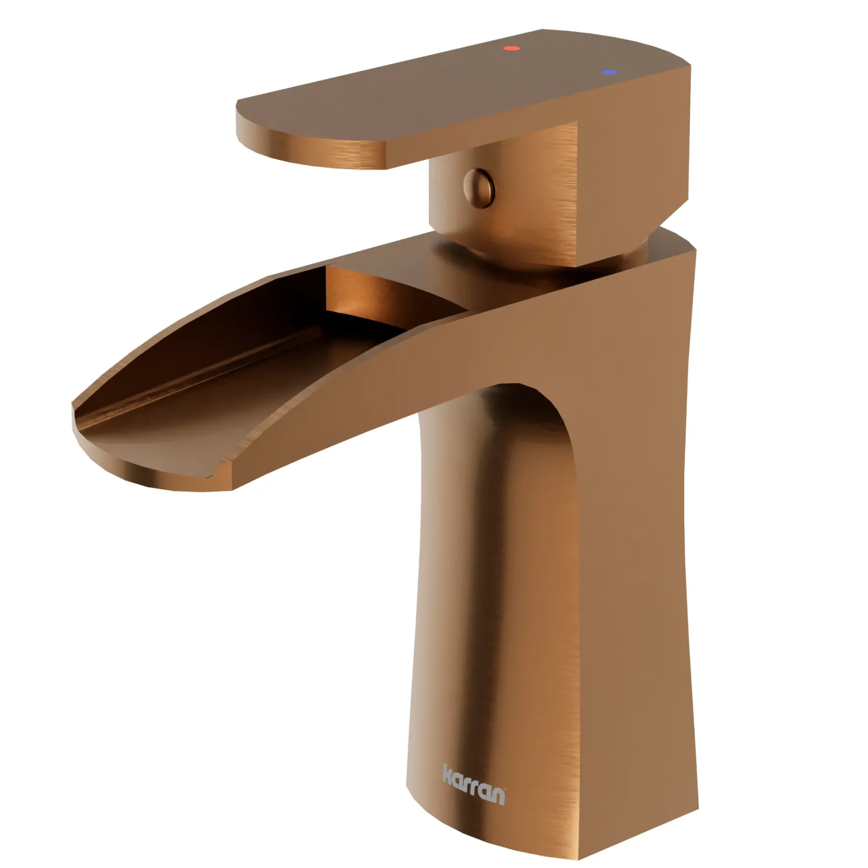 Karran Kassel 1.2 GPM Single Lever Handle Lead-free Brass ADA Bathroom Faucet, Basin, Brushed Copper, KBF440BC