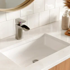 Karran Kassel 1.2 GPM Single Lever Handle Lead-free Brass ADA Bathroom Faucet, Basin, Stainless Steel, KBF440SS