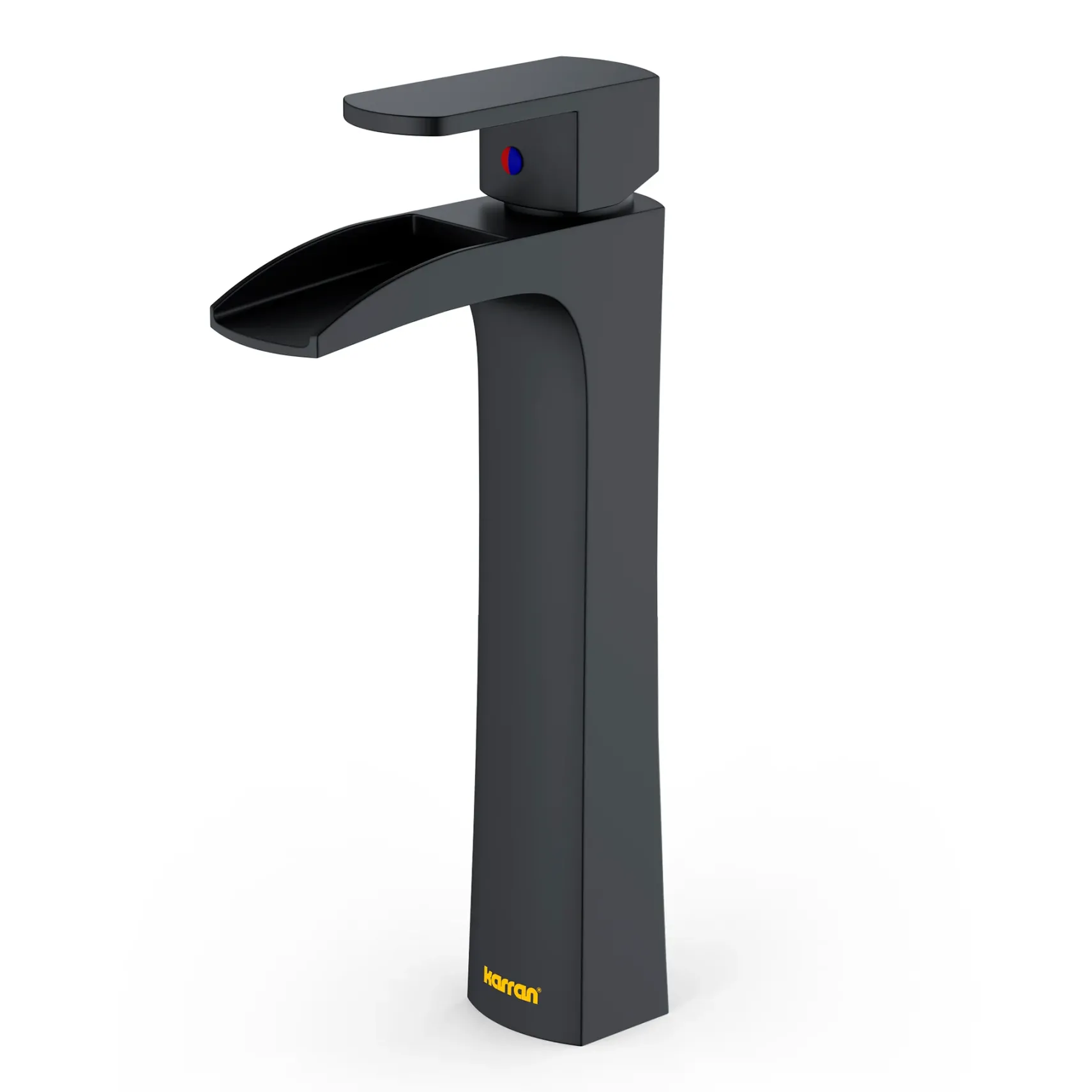 Karran Kassel 1.2 GPM Single Lever Handle Lead-free Brass ADA Bathroom Faucet, Vessel, Matte Black, KBF442MB