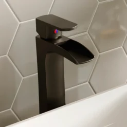 Karran Kassel 1.2 GPM Single Lever Handle Lead-free Brass ADA Bathroom Faucet, Vessel, Matte Black, KBF442MB