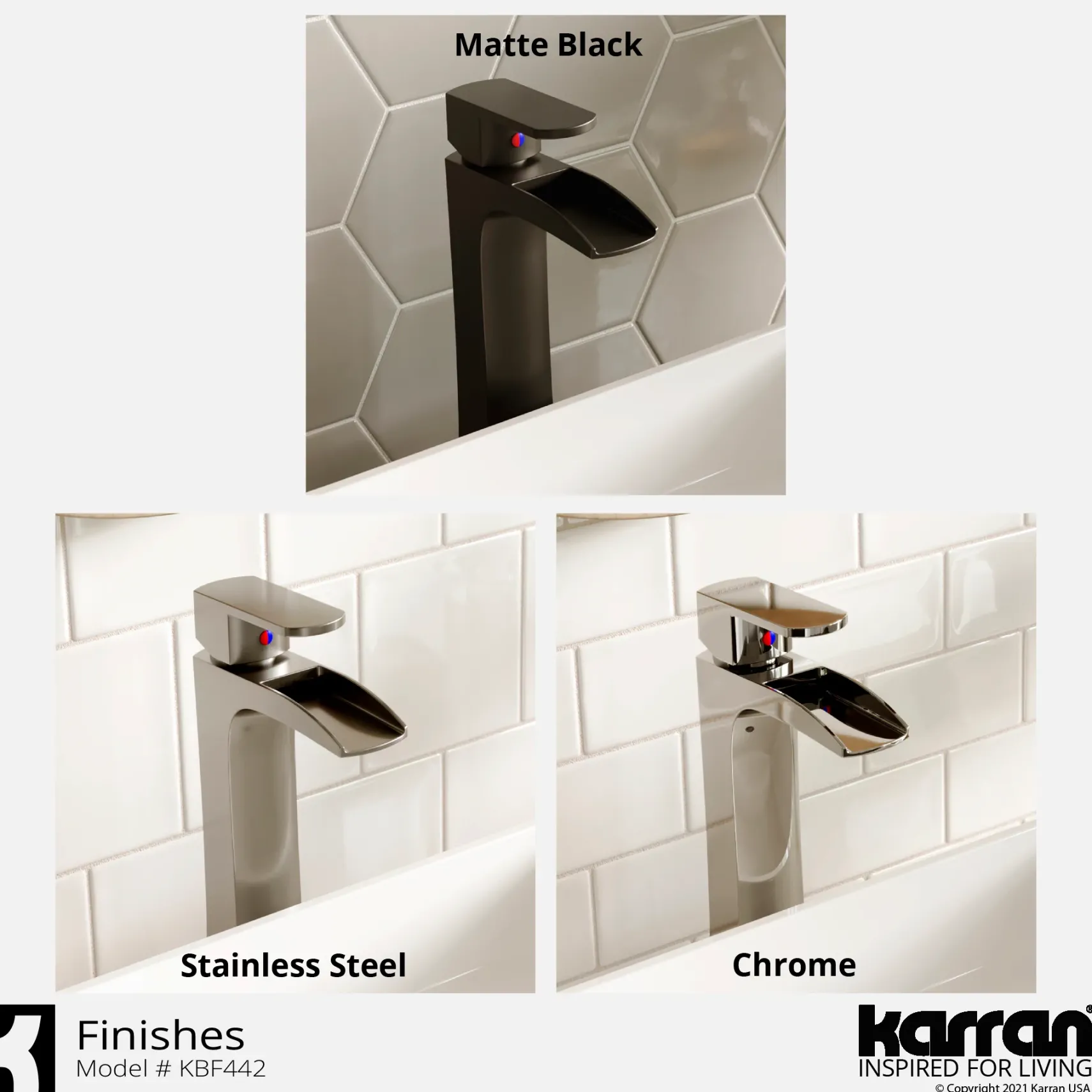 Karran Kassel 1.2 GPM Single Lever Handle Lead-free Brass ADA Bathroom Faucet, Vessel, Matte Black, KBF442MB