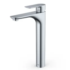 Karran Kayes 1.2 GPM Single Lever Handle Lead-free Brass ADA Bathroom Faucet, Vessel, Stainless Steel, KBF422SS