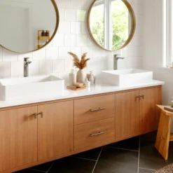 Karran Kayes 1.2 GPM Single Lever Handle Lead-free Brass ADA Bathroom Faucet, Vessel, Stainless Steel, KBF422SS