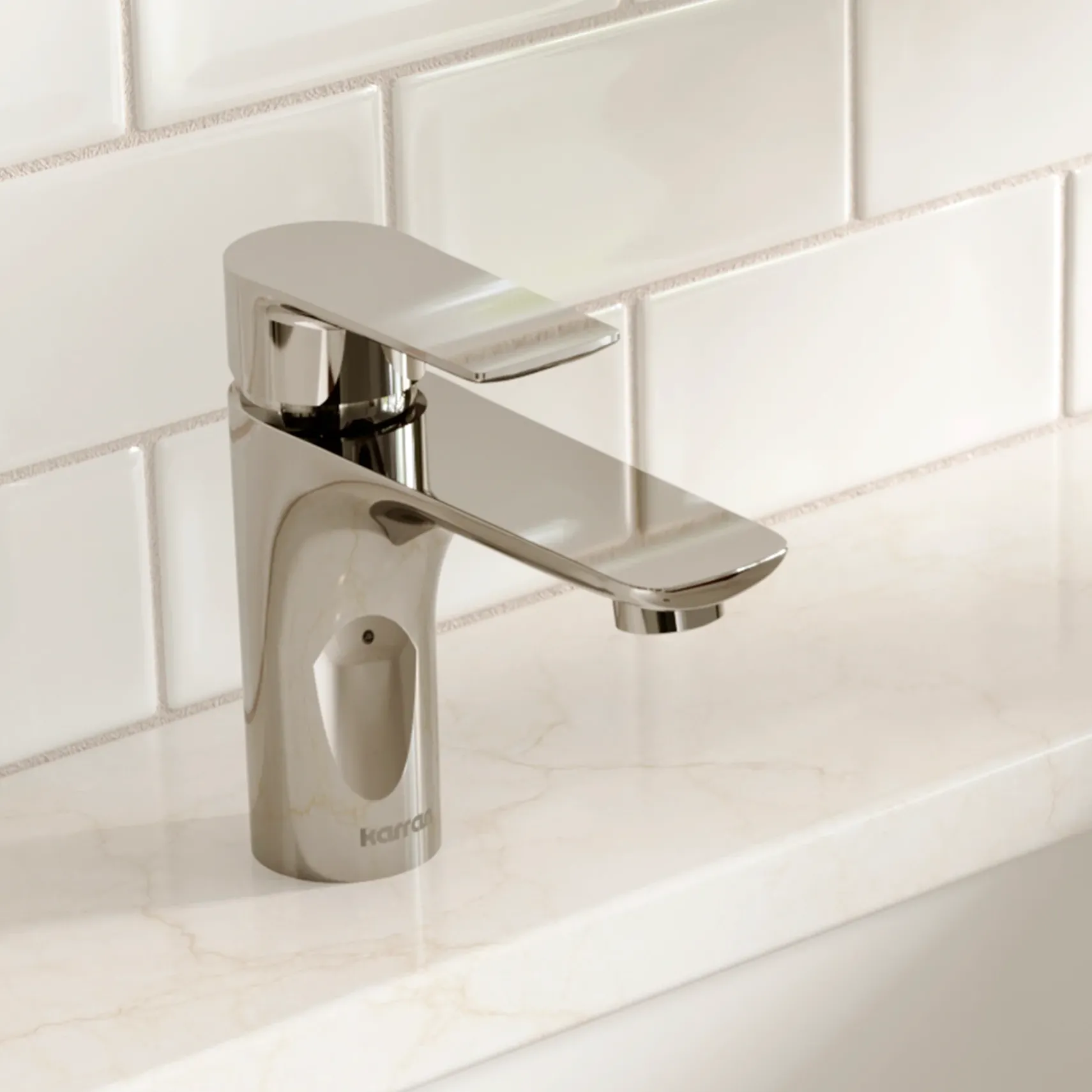 Karran Kayes 1.2 GPM Single Lever Handle Lead-free Brass ADA Bathroom Faucet, Basin, Chrome, KBF420C