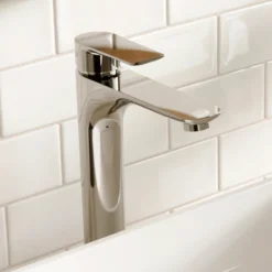 Karran Kayes 1.2 GPM Single Lever Handle Lead-free Brass ADA Bathroom Faucet, Vessel, Chrome, KBF422C