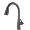 Karran Kentland 1.8 GPM Single Lever Handle Lead-free Brass ADA Kitchen Faucet, Pull-Down Kitchen, Gunmetal Grey, KKF320GG