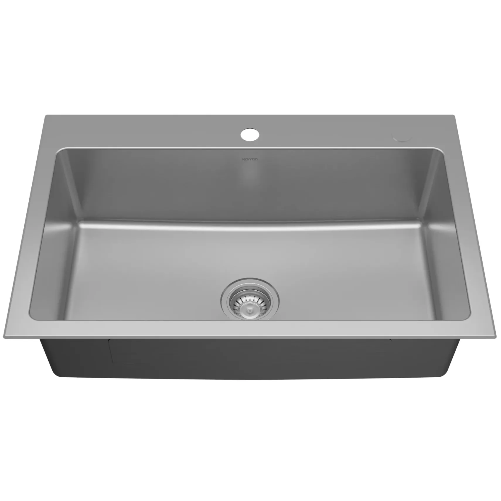 Karran Lansen 33" Drop In Stainless Steel Kitchen Sink, 18 Gauge, TMSB3311-PK1