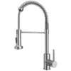 Karran Loxton 1.8 GPM Single Lever Handle Lead-free Brass ADA Touchless Kitchen Faucet, Pull-Down, Stainless Steel, KKF228SS