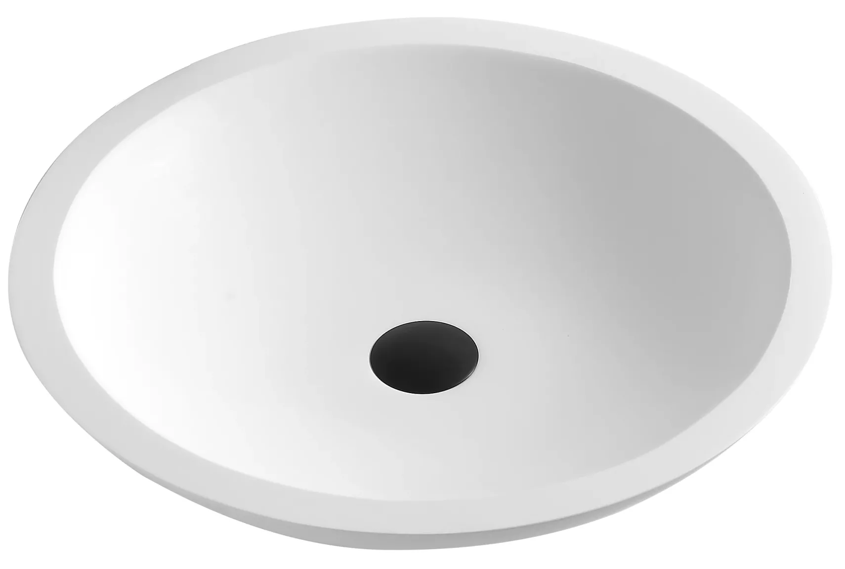 Karran Quattro 19.25" x 19.25" Round Vessel Acrylic Solid Surface ADA Bathroom Sink with Stainless Steel Faucet and Accessories, White, QM162WH412SS