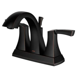 Karran Randburg 1.2 GPM Double Lever Handle Lead-free Brass ADA Bathroom Faucet, Centerset, Oil Rubbed Bronze, KBF526ORB