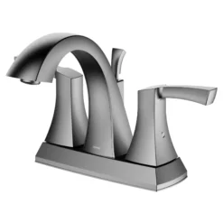 Karran Randburg 1.2 GPM Double Lever Handle Lead-free Brass ADA Bathroom Faucet, Centerset, Stainless Steel, KBF526SS