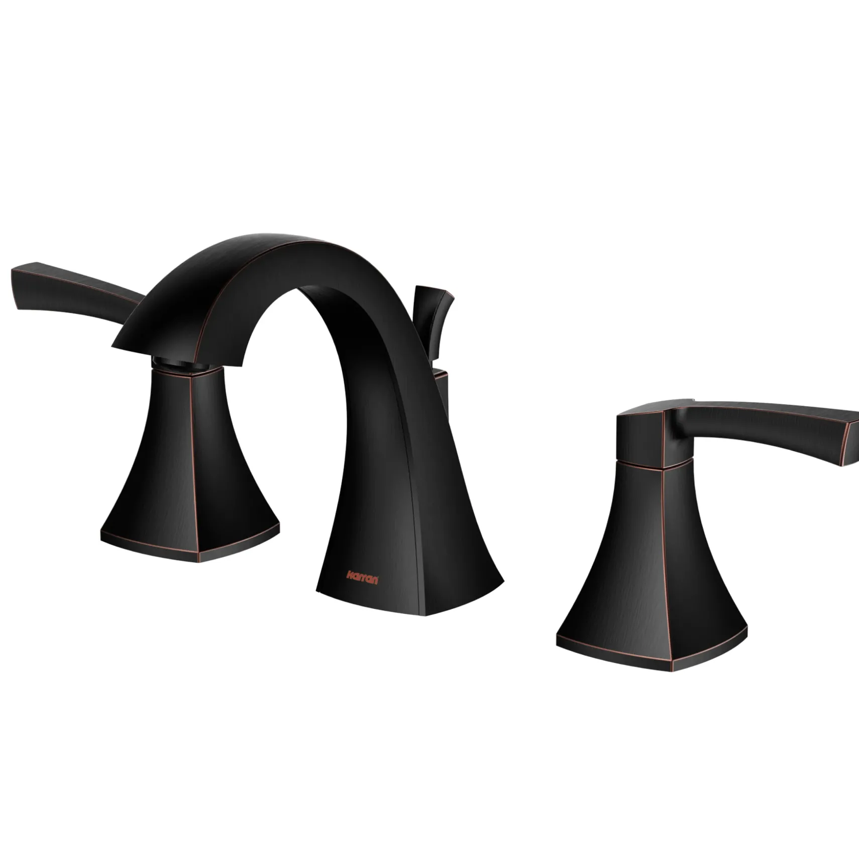 Karran Randburg 1.2 GPM Double Lever Handle Lead-free Brass ADA Bathroom Faucet, Widespread, Oil Rubbed Bronze, KBF524ORB