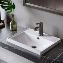 Karran Randburg 1.2 GPM Single Lever Handle Lead-free Brass ADA Bathroom Faucet, Basin, Matte Black, KBF520MB