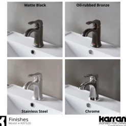 Karran Randburg 1.2 GPM Single Lever Handle Lead-free Brass ADA Bathroom Faucet, Basin, Chrome, KBF520C
