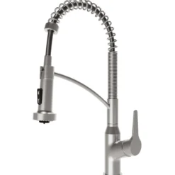 Karran Scottsdale 1.8 GPM Single Lever Handle Lead-free Brass ADA Kitchen Faucet, Pull-Down, Spot-Free Stainless Steel, KKF210SFSS