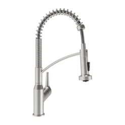 Karran Scottsdale 1.8 GPM Single Lever Handle Lead-free Brass ADA Kitchen Faucet, Pull-Down, Spot-Free Stainless Steel, KKF210SFSS