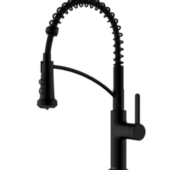 Karran Scottsdale 1.8 GPM Single Lever Lead-free Brass ADA Kitchen Faucet, Pull-Down, Matte Black, KKF740MB