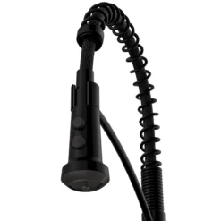 Karran Scottsdale 1.8 GPM Single Lever Lead-free Brass ADA Kitchen Faucet, Pull-Down, Matte Black, KKF740MB