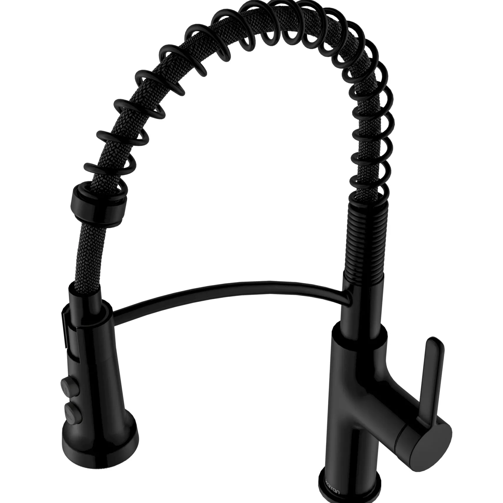 Karran Scottsdale 1.8 GPM Single Lever Lead-free Brass ADA Kitchen Faucet, Pull-Down, Matte Black, KKF740MB