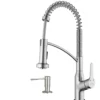 Karran Scottsdale 1.8 GPM Single Lever Handle Lead-free Brass ADA Kitchen Faucet, Pull-Down Kitchen, Stainless Steel, KKF210SD35SS