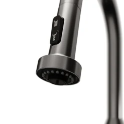 Karran Scottsdale 1.8 GPM Single Lever Handle Lead-free Brass ADA Kitchen Faucet, Pull-Down, Spot-Free Gunmetal Grey, KKF250SFGG
