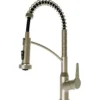 Karran Scottsdale 1.8 GPM Single Lever Handle Lead-free Brass ADA Kitchen Faucet, Pull-Down, Spot-Free Champagne Bronze, KKF210SFCB