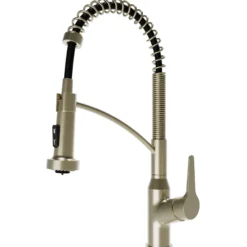 Karran Scottsdale 1.8 GPM Single Lever Handle Lead-free Brass ADA Kitchen Faucet, Pull-Down, Spot-Free Champagne Bronze, KKF210SFCB